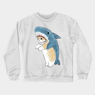 vintage-cat-shark Crewneck Sweatshirt